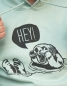 Preview: päfjes - Hey Oskar Otter - Unisex Fair Wear Hoodie - Aloe